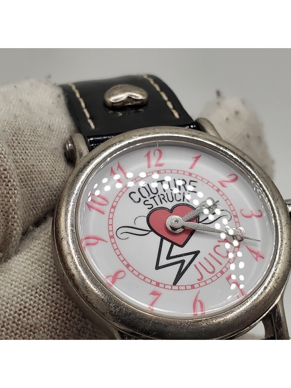 Juicy Couture struck watch JC.22.3.25.0076 Women New Battery Black Band 30mm - Picture 7 of 14